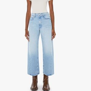Mother half pipe crop Jean